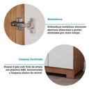 Ver imagem 7 de Guarda-Roupa Casal 6 Portas com Pés e Espelhos 199cm 100% MDF Paraty Espresso Móveis Bege/Cinamomo/Off White