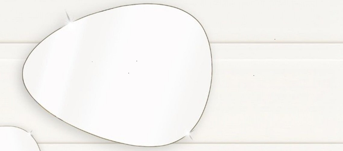Espelho Orgânico de Vidro 580x430x3mm