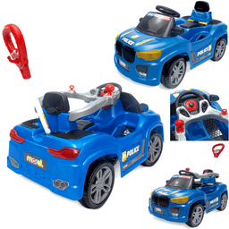 Carrinho de Passeio e Pedal Infantil Maral Bm Car Azul Police - Diversão e Estilo para As Crianças - 2