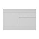 Ver imagem 2 de Balcão Cozinha Gabinete Pia 120 Cm 2 Portas 1 Gaveta Branco