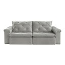 Ver imagem 4 de Sofá Retrátil 2 Lugares 242cm Astor 2107 Cinza Prateado