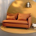 Ver imagem 1 de Sofá Modular 2 Lugares Braço Lateral com Pé Madeira Sôma CabeCasa MadeiraOriginals Marrom Mocha Mous