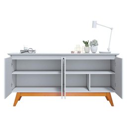 Aparador para Sala Buffet Ambiente Classic 1.8 Branco Acetinado - Imcal - 4