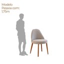 Ver imagem 6 de Sala de Jantar Mesa 220cm Tampo Laminado Orgânico 8 Cadeiras Ester Madeira Maciça Marrom/Brisa/Imbui