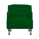 Ver imagem 5 de Poltrona Decorativa Pés Luis XV Gênises Encosto Capitonê Suede Verde Carolina Moveis