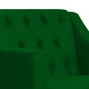 Ver imagem 4 de Poltrona Decorativa Pés Luis XV Gênises Encosto Capitonê Suede Verde Carolina Moveis