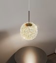 Ver imagem 7 de Lustre Pendente Led 3w Globo Lichia Vidro G9 Multicor Bivolt