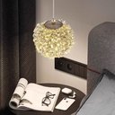 Ver imagem 3 de Lustre Pendente Led 3w Globo Lichia Vidro G9 Multicor Bivolt