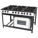 Ver imagem 1 de Fogão Profissional Venâncio 6 Bocas Linha Bravo com Forno Branco BR6BFBR