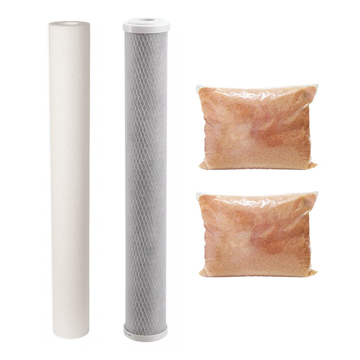 Kit Refil Deionizador 3 Estágios 20 Polegadas Resina MB400 FDMA Filtros Refil 3 Estágios - refil dei - 1