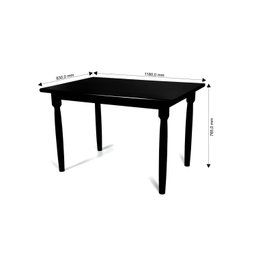 Mesa Espanha 118x83cm Tampo MDF 30mm - 2