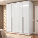 Ver imagem 1 de Guarda Roupa Solteiro 4 Portas 3 Gavetas 164cm 100% MDF Imperiale Premium