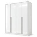 Ver imagem 2 de Guarda Roupa Solteiro 4 Portas 3 Gavetas 164cm 100% MDF Imperiale Premium