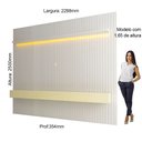Ver imagem 3 de Estante Home Ripada para TV até 84 Polegadas com LED Nobre 230cm
