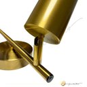 Ver imagem 3 de Luminária de Teto Spot Duplo Orientável Sobrepor Gu10 Alumínio Dourado Moderno Sala Cozinha Gourmet