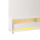 Ver mais imagens de Rack com Painel Ripado para TV até 84 Polegadas LED 3 Gavetas com Rodízios 230cm Gelius Naturale