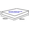 Lençol King Casal Percal Fluence Branco com Caki 4pç - 5