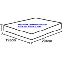 Ver imagem 5 de Lençol King Casal Percal Fluence Branco com Caki 4pç