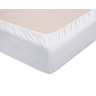 Lençol King Casal Percal Fluence Branco com Caki 4pç - 4