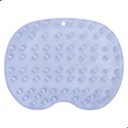 Ver imagem 1 de Escova Tapete de Silicone para Banho com Esfoliação Corporal Cinza 28x20cm