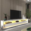 Ver imagem 1 de Rack para TV até 75 Polegadas com LED com Rodízios Requinte 211cm 