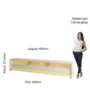 Ver imagem 4 de Rack para TV até 75 Polegadas com LED com Rodízios Requinte 211cm 