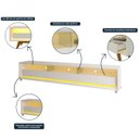Ver imagem 5 de Rack para TV até 75 Polegadas com LED com Rodízios Requinte 211cm 