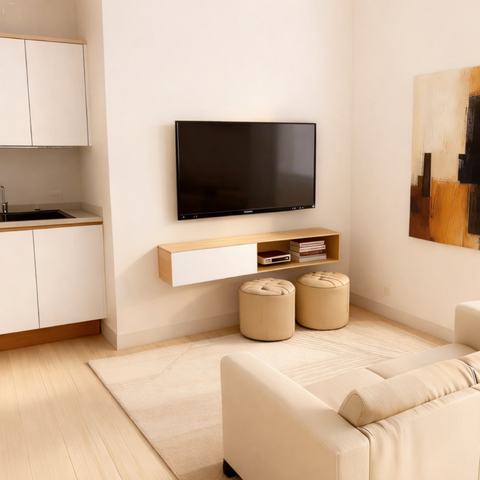 Rack Suspenso Tower 126cm para TV 55" Byhouse