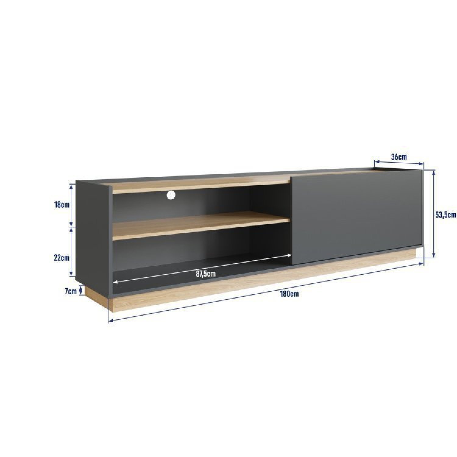 Sala de Estar Completa Rack Asti para TV até 60 Polegadas com Mesa de Centro Bari Completa Móveis - 4