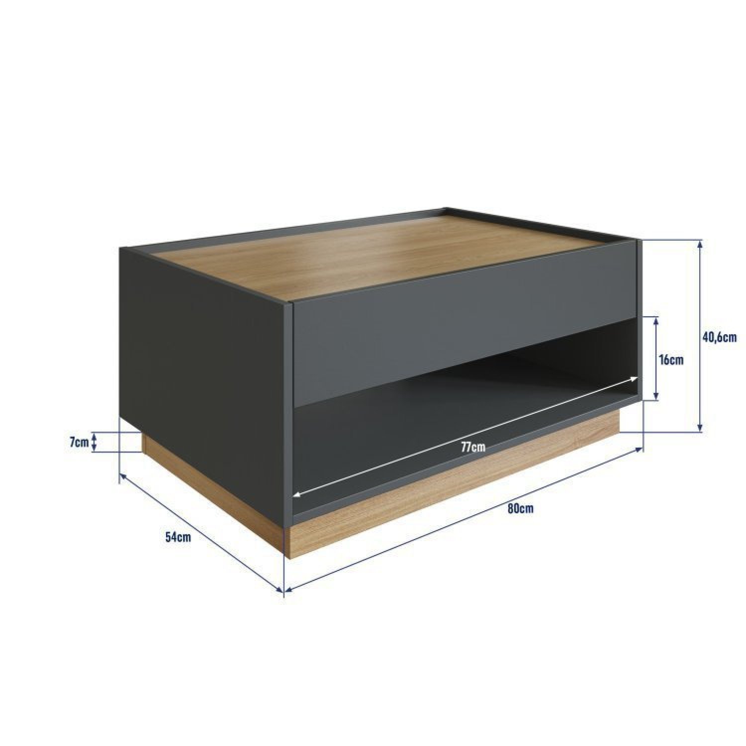 Sala de Estar Completa Rack Asti para TV até 60 Polegadas com Mesa de Centro Bari Completa Móveis - 7