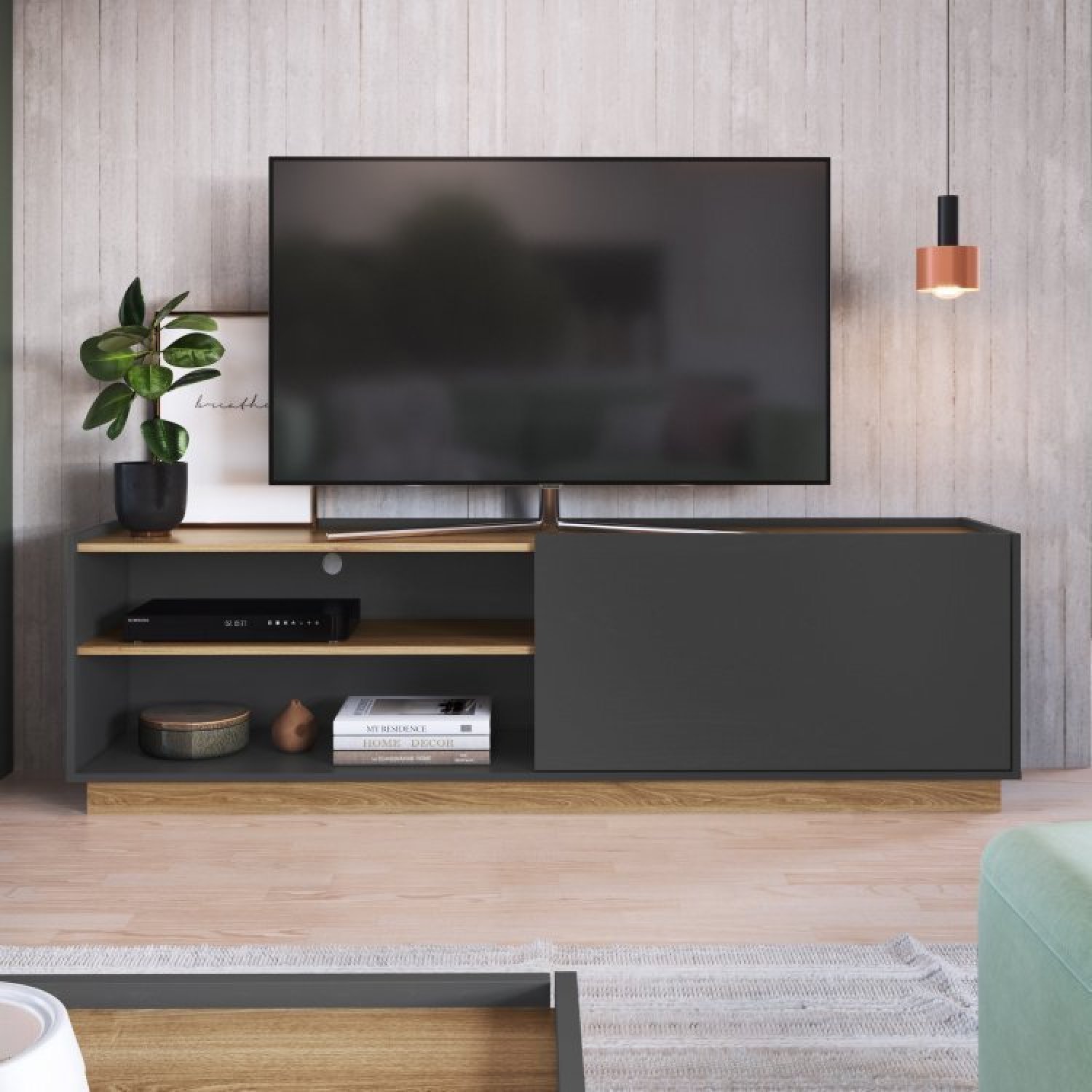 Sala de Estar Completa Rack Asti para TV até 60 Polegadas com Mesa de Centro Bari Completa Móveis - 2
