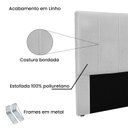 Ver imagem 4 de Cabeceira Casal 140cm Linho Rústico Ravenna