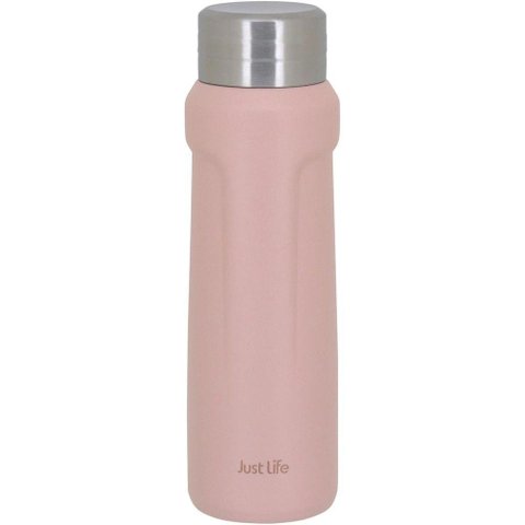 Just Life Garrafa Térmica 23x7x7cm 500ml Inox Rosa Parede Dupla