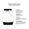Avental de Cintura Preto Cafeteria Bar Barbearia Bartender 10un - 4