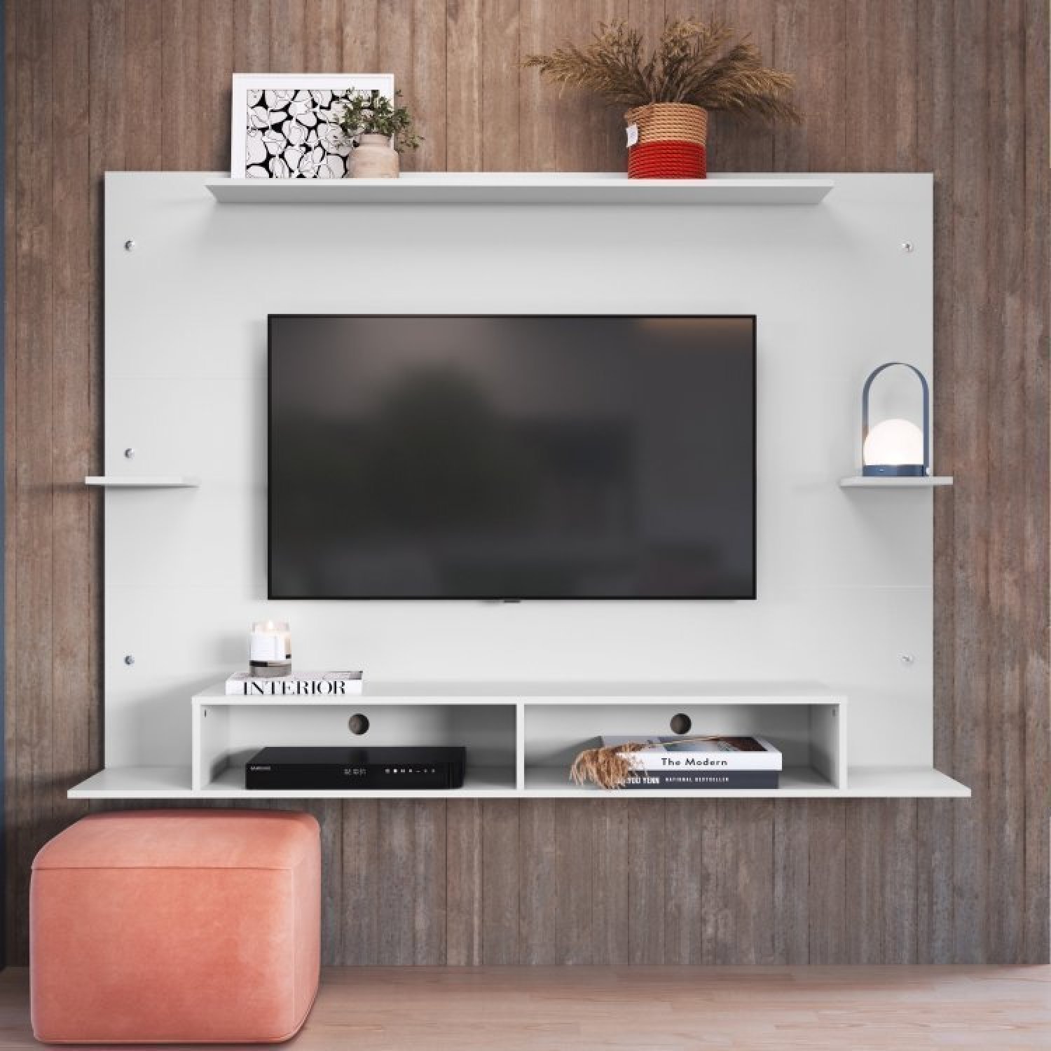 Conjunto Painel para TV até 55 Polegadas com Mesa de Centro Cremona Completa Móveis - 5