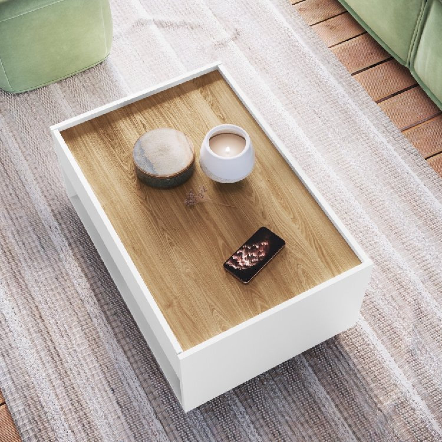 Conjunto Painel para TV até 55 Polegadas com Mesa de Centro Cremona Completa Móveis - 11