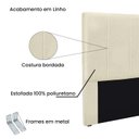 Ver imagem 4 de Cabeceira Queen 160cm Linho Ravenna Branco