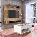 Ver imagem 1 de Conjunto Painel para TV até 55 Polegadas com Mesa de Centro Cremona Completa Móveis