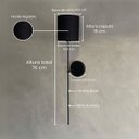 Ver imagem 3 de Arandela Luminária de Parede Clássica Interna Preto com Cúpula Preto Ref 83