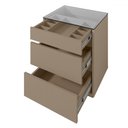 Ver imagem 3 de Mesa de Cabeceira Belize 3 Gavetas Fendi - Casa D