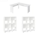Ver imagem 1 de Conjunto Sala de Estar: Escrivaninha Cannes + 2 Estante Book