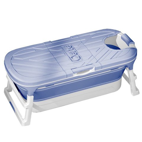 Banheira Ofurô Dobrável para Adulto 340 L - Azul