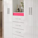 Ver imagem 5 de Guarda-Roupa Casal Atenas 4 Portas 4 Gavetas Moval