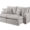 Ver imagem 2 de Sofá Retrátil e Reclinável 3 Lugares M-196 2,30m Molas Ensacadas Pillow Top Almofadas Estofados Mart