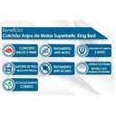 Ver imagem 2 de Cama Box Baú King: Colchão Molas Anjos MasterPocket Ensacadas King Best + Base CRC Suede Clean(193x2
