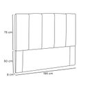 Ver imagem 3 de Cabeceira King 195cm Linho Ravenna