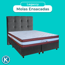 Ver imagem 4 de Conjunto Cama Box Blindado Casal + Colchão Molas Ensacadas Legaccy Paropas + Cabeceira