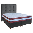 Ver imagem 1 de Conjunto Cama Box Blindado Casal + Colchão Molas Ensacadas Legaccy Paropas + Cabeceira