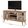 Rack para Tv de 55 Polegadas Egeo Carmolar Off White/canela - 2