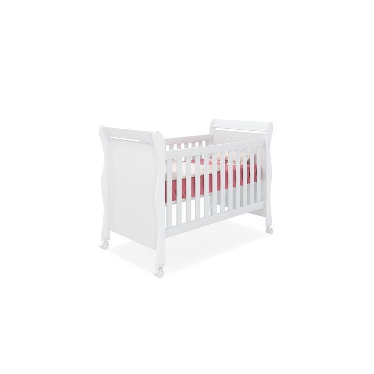 Quarto de Bebê com Berço Minicama 1 Guarda Roupa e Cômoda Sapateira Lisa Espresso Móveis - 13